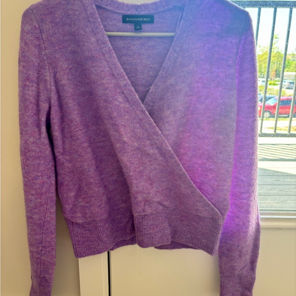 Banana Republic ballet wrap sweater